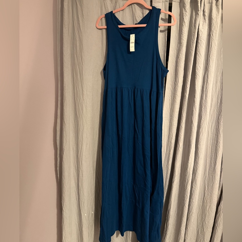 Brand new JCrew teal maxi dress!